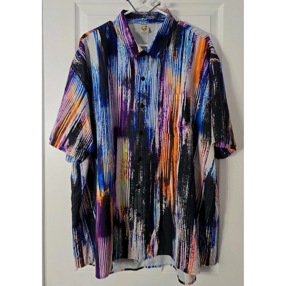 HARDADDY Mens Short Sleeve Shirt Size 2XL Multicolor